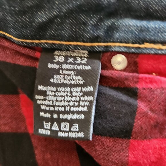 Adventuridge Flannel Lined Jeans Blue Straight Leg‎ Pocket Denim Mens 38x32 NEW - Picture 11 of 13